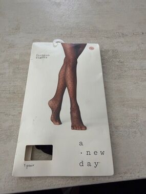 a new day Black Sheer Polka Dot Tights